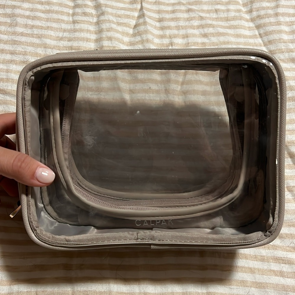 Calpak Small Toiletries Case in Stone